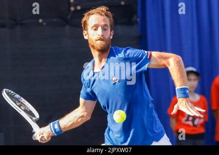 19/08/2022 - VANCOUVER,BC - Agosto 19 : quarti di finale . Constant Lestienne(fra Blue def Fernando verdasco(ESP)) ROSA durante il giorno sette di 2022 Odlum Brown VanOpen all'Hollyburn Country Club il 19 agosto 2022, a West Vancouver, British Columbia, Canada.(Foto di Clelio Tomaz/Pximages Foto Stock