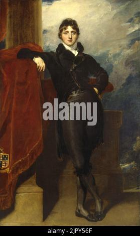 Thomas Lawrence, Ritratto di Lord Granville Leveson-Gower, più tardi 1st Conte Granville (c.. 1804–1809) Foto Stock