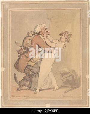 Thomas Rowlandson - gatto come la Courtship Foto Stock