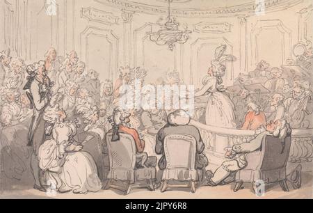 Thomas Rowlandson - Conforts of Bath - il Concerto Foto Stock