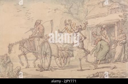 Thomas Rowlandson - tempo e morte e Goody Barton Foto Stock