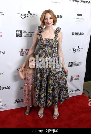 Hollywood, California, USA 20th Agosto 2022 attrice Jaime Ray Newman e figlia Alma Ness Newman Nattiv partecipa all'Hollyshorts Film Festival Awards Event al TCL Chinese Theatre il 20 Agosto 2022 a Hollywood, California, USA. Foto di Barry King/Alamy Live News Foto Stock