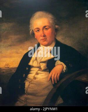 Tilly Kettle (1735-1786) (attribuito a) - Ritratto di un ufficiale navale (in precedenza detto essere Adam Duncan, 1st visconte Duncan di Camperdown, 1731–1804) Foto Stock