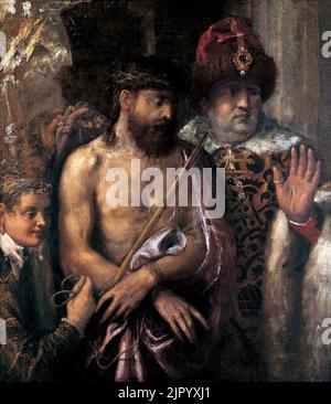 Tiziano - Cristo mostrato al popolo (Ecce Homo) Foto Stock