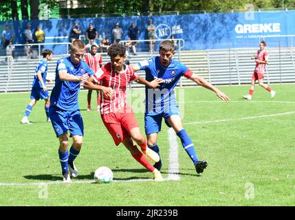 Karlsruher SC A-Junioren Bundesligist KSC Youth League Bediegt SC Friburgo U19 Foto Stock