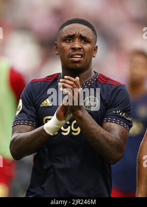 ROTTERDAM - Steven Bergwijn di Ajax durante la partita olandese di Eredivie tra Sparta Rotterdam e Ajax allo Sparta Stadium Het Kasteel il 21 agosto 2022 a Rotterdam, Paesi Bassi. ANP MAURICE VAN STEEN Foto Stock