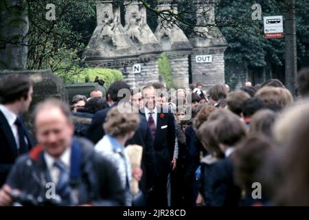 Il principe Filippo a Great Malvern al Girls' College aprirà un nuovo edificio nel maggio 1978 Foto Stock