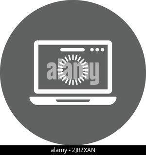 Browser, caricamento, icona di pagina - da utilizzare per scopi commerciali, supporti di stampa, Web o qualsiasi tipo di progetto. File EPS vettoriale. Illustrazione Vettoriale