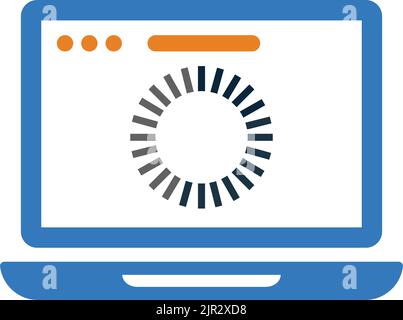 Browser, caricamento, icona di pagina - da utilizzare per scopi commerciali, supporti di stampa, Web o qualsiasi tipo di progetto. File EPS vettoriale. Illustrazione Vettoriale
