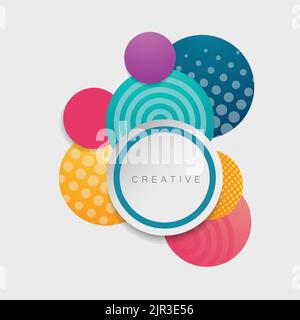 Colorful Beautiful Balls on Light background / Conceptual Vector Design Illustrazione Vettoriale