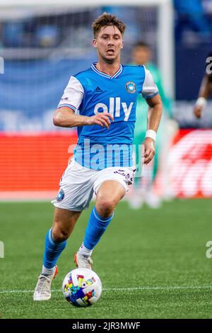 Charlotte, North Carolina. USA, 21 agosto 2022: Partita di calcio della Major League allo stadio Bank of America di Charlotte, NC. (Adeal) Foto Stock