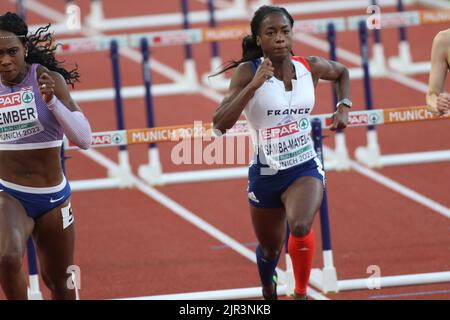 MONACO, Germania. , . ATLETICA EUROPEA Monaco, Stadio Olimpico, 100 M Hurdles Semifinale calore 1, Anne Credit: SPP Sport Press Photo. /Alamy Live News Foto Stock