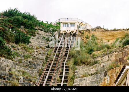 West Cliff Railway, West Cliff ascensore funicolare a Bournemouth Regno Unito Foto Stock