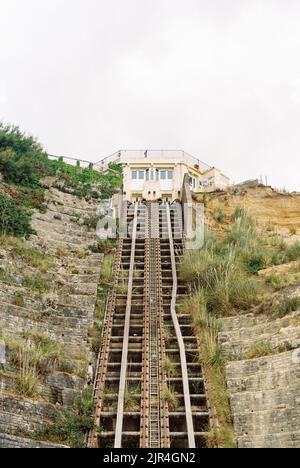 West Cliff Railway, West Cliff ascensore funicolare a Bournemouth Regno Unito Foto Stock