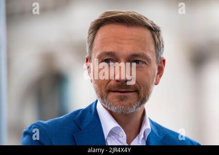 Berlino, Germania. 21st ago, 2022. Christian Lindner (FDP). Credit: Christophe Gateau/dpa/Alamy Live News Foto Stock