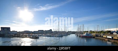 Port de la Turballe (Bretagne, golfe du Morbihan. Ouest Francia) Foto Stock