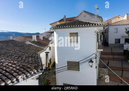 Splendida vista sul villaggio spagnolo di diezma a Granada, Andalusia. Foto Stock