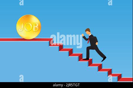 Concetto di reclutamento del lavoro. Illustrazione Vettoriale