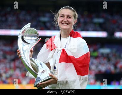 Foto del file datata 31-07-2022 di Ellen White in Inghilterra. Ellen White, il miglior giocatore inglese da sempre registrato dalle donne, ha annunciato il suo ritiro dal calcio con effetto immediato. Data di emissione: Lunedì 22 agosto 2022. Foto Stock