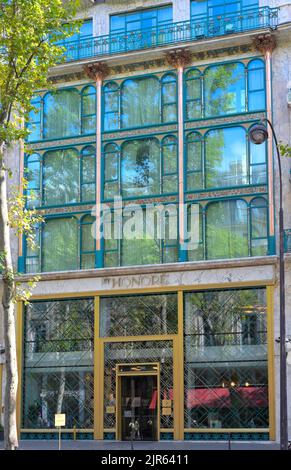 L'elegante Kimpton St Honore offre una splendida vista dal bar sul tetto Sequoia, Paris FR Foto Stock