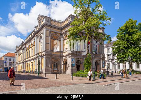 Il Teatro Comunale (Cultuurcentrum Brugge) a Bruges, Belgio Foto Stock