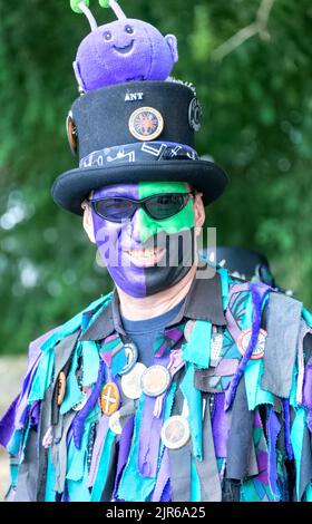 Morris Dancer Portraits, Flamstead, Hertfordshire UK Foto Stock