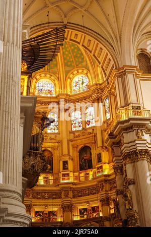 Dettagli della cattedrale di Granada, Andalusia, Spagna Foto Stock