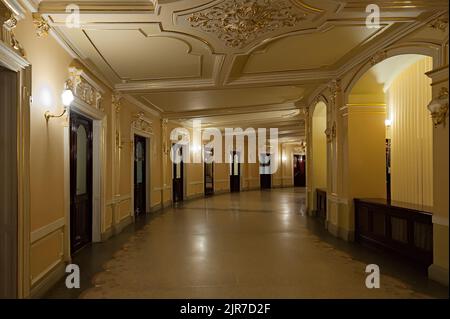 Interni nel Teatro dell'Opera e Balletto di Odessa, Ucraina Foto Stock