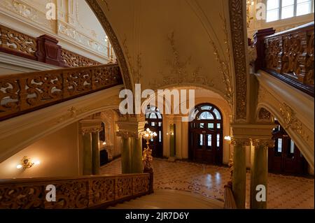 Interni nel Teatro dell'Opera e Balletto di Odessa, Ucraina Foto Stock