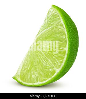 Lime isolati su sfondo bianco, percorso di clipping, tutta la profondità di campo Foto Stock