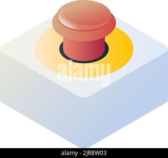 Pulsante di accensione e spegnimento, commutatore sul dispositivo elettronico Illustrazione Vettoriale