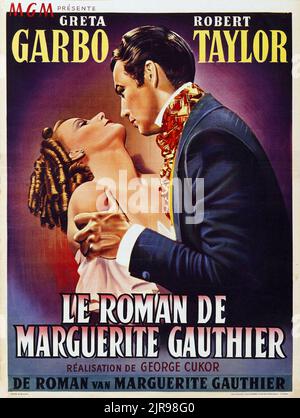 Camille (MGM, 1937) Greta Garbo film poster - Belga - Old film pubblicità. Foto Stock