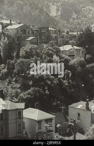 Sydney Street, ovest, 1930s, Wellington, di Eric Lee-Johnson. Foto Stock