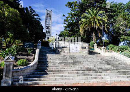 Christ Church Cathedral sulla collina di Church a Nelson, sull'Isola del Sud, in Nuova Zelanda Foto Stock