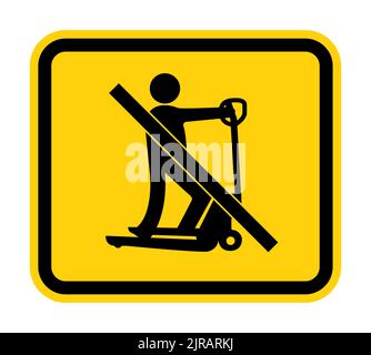 Non giocare con gli scooter Illustrazione Vettoriale