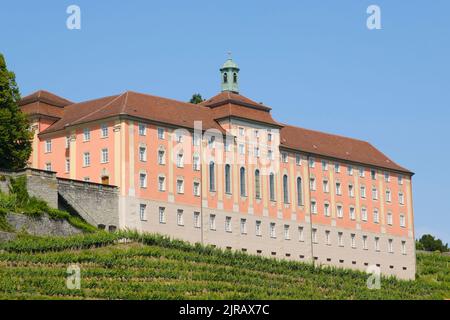 Germania, Baden-Wurttemberg, Meersburg, retro di Neues Schloss Foto Stock