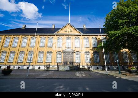 Stiftsgarden - residenza reale in legno a Trondheim, Norvegia Foto Stock