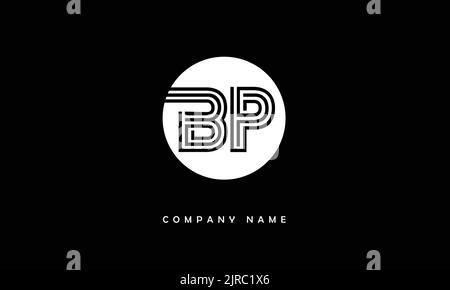 BP, PB Monogramma con logo lettere astratto Illustrazione Vettoriale