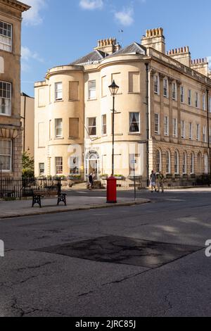 The Dukes Hotel in Great Pulteney Street, City of Bath, Somerset, England, UK Foto Stock