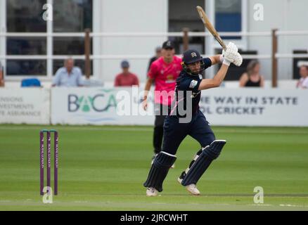 Stephen Eskinazi batte per Middlesex in una partita over 50 contro Sussex. Foto Stock