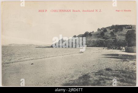 Cheltenham Beach, Auckland N. Z., di Muir & Moodie, Burton Brothers. Foto Stock