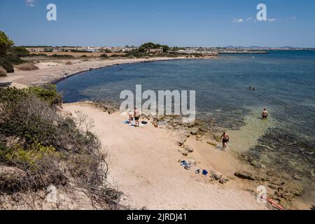 Racó de s'Estalella, s Estanyol de Migjorn, Llucmajor, Maiorca, Spagna Foto Stock