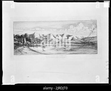 Meryon, Charles - Akaroa, 1845 (incisione), 1912 - 1926, di James McDonald. Foto Stock