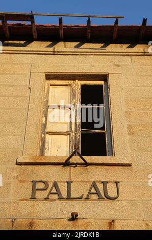 Stazione ferroviaria Palau Sardegna Foto Stock