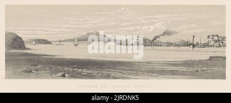 Grafica e descrittiva della Nuova Zelanda. Piastra III. Freeman's Bay Auckland Harbour., 1877, Londra, di Charles Decimus Barraud, C Kell, Sampson Low, Marston, Searle e Rivington Ltd. Foto Stock