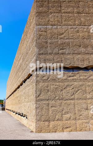 Fondazione Laurenz Schaulager (Laurenz-Stiftung Schaulager). L'edificio progettato da Herzog & de Meuron è il magazzino per le mostre rotolanti di contem Foto Stock