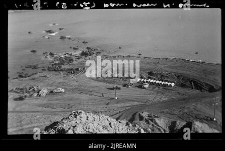 Rongotai Aerodromo, Lyall Bay Reclaimation ..., 01 agosto 1953, da Leslie Adkin. Foto Stock