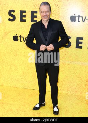 Los Angeles, Stati Uniti. 23rd ago, 2022. LOS ANGELES, CALIFORNIA, USA - 23 AGOSTO: L'attore americano Michael Raymond-James arriva alla Los Angeles Premiere della serie originale di Apple TV 'See' Season 3 tenutasi presso il Directors Guild of America (DGA) Theater Complex il 23 agosto 2022 a Los Angeles, California, Stati Uniti. (Foto di Xavier Collin/Image Press Agency) Credit: Image Press Agency/Alamy Live News Foto Stock