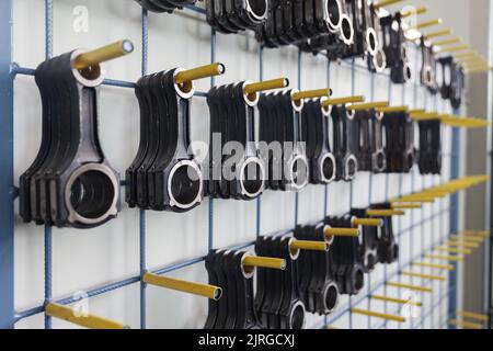 biella a parete, modelli diversi, primo piano Foto Stock