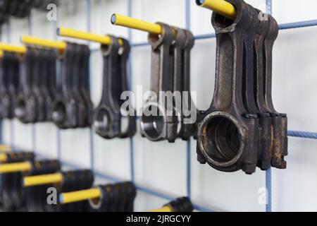 biella a parete, modelli diversi, primo piano Foto Stock